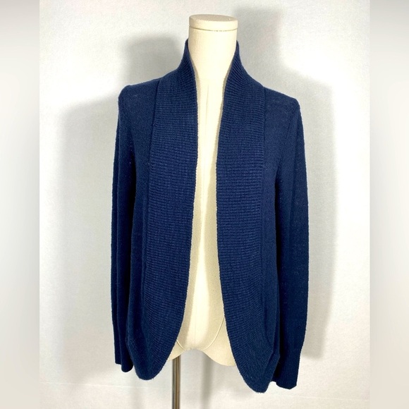 Lilly Pulitzer Amalie Navy Blue Open Front Cardigan size medium - Picture 3 of 15